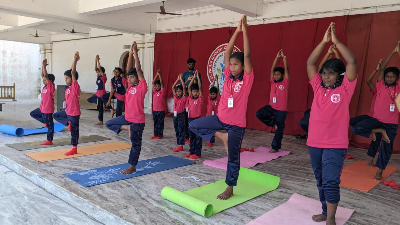 Yoga session